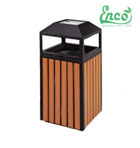 Thùng rác gỗ ngoài trời L038