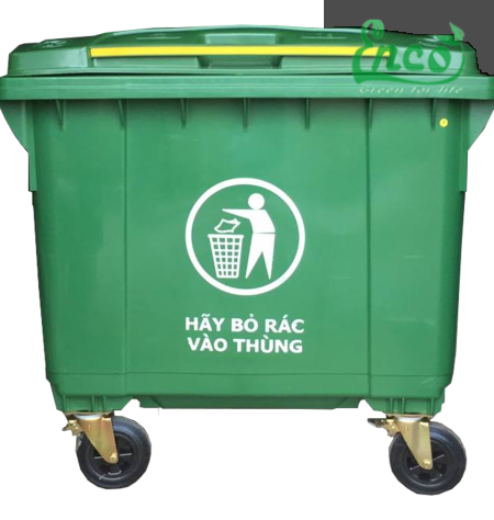 Thùng rác nhựa HDPE 660L