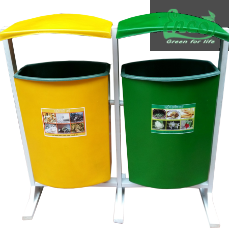 Thùng rác composite treo đôi 